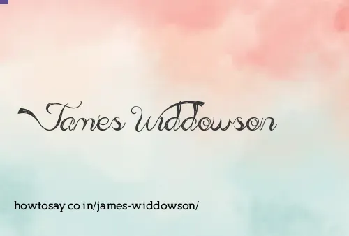 James Widdowson