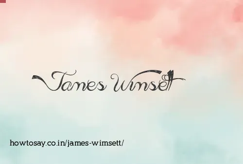 James Wimsett