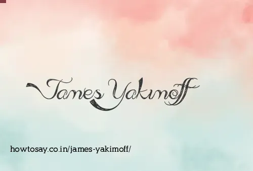 James Yakimoff