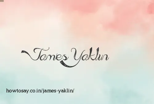 James Yaklin