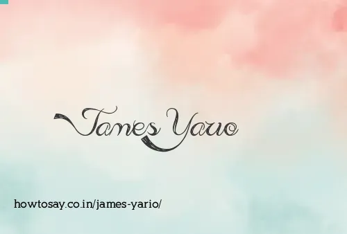 James Yario