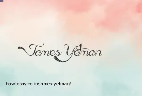 James Yetman