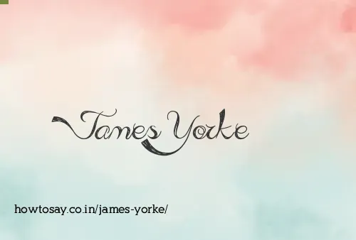 James Yorke