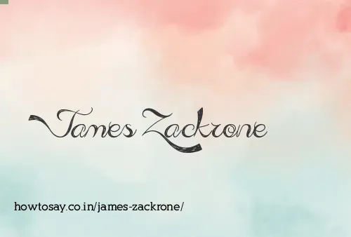 James Zackrone
