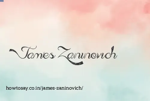 James Zaninovich