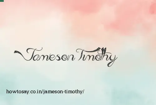 Jameson Timothy