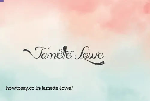Jamette Lowe