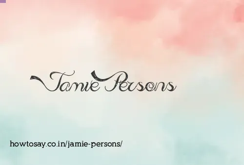Jamie Persons