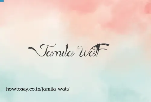Jamila Watt