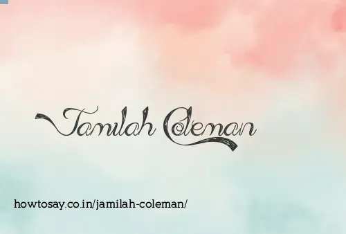 Jamilah Coleman