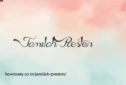 Jamilah Preston