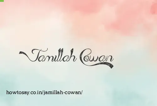 Jamillah Cowan