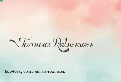 Jamiria Robinson