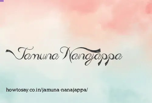 Jamuna Nanajappa