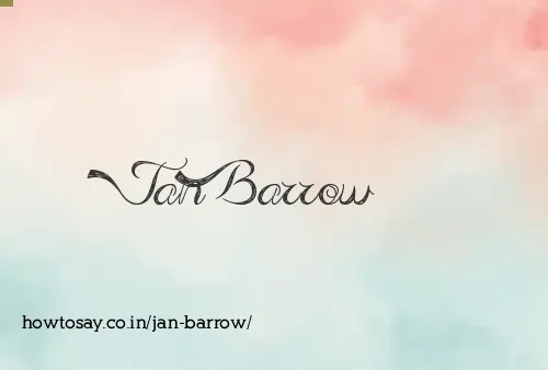 Jan Barrow