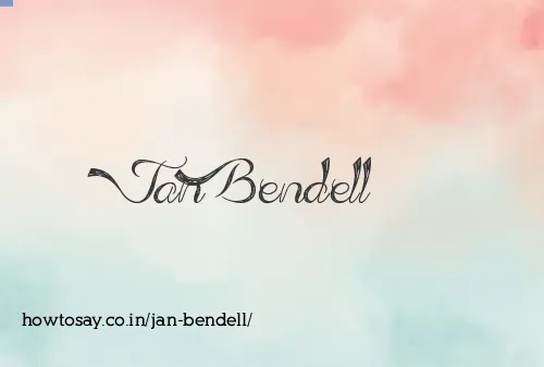 Jan Bendell
