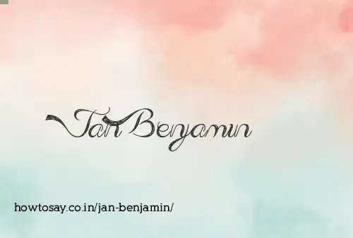Jan Benjamin