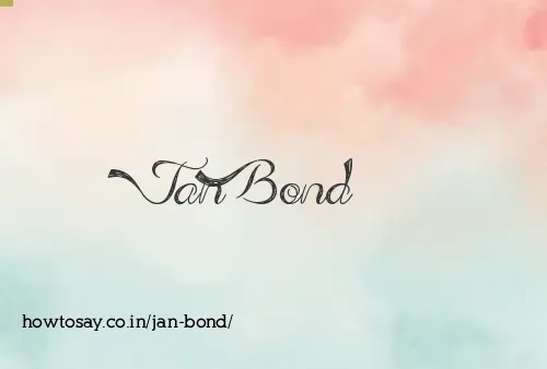 Jan Bond