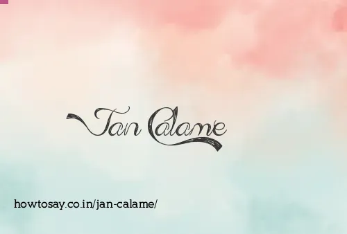 Jan Calame