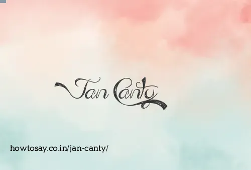 Jan Canty