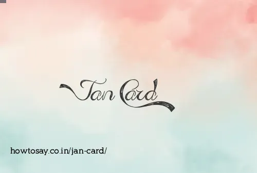 Jan Card