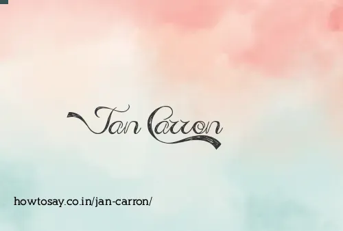 Jan Carron