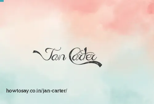 Jan Carter