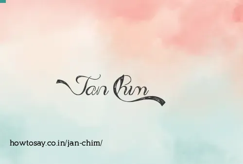 Jan Chim