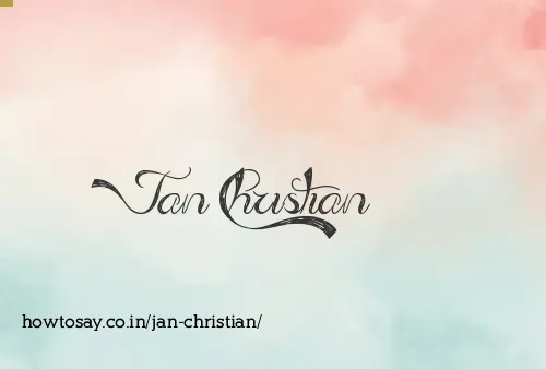 Jan Christian