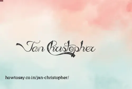 Jan Christopher