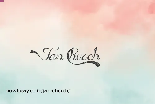 Jan Church