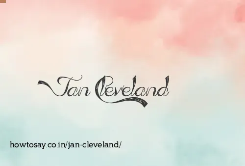 Jan Cleveland