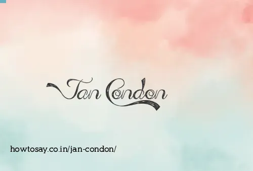 Jan Condon