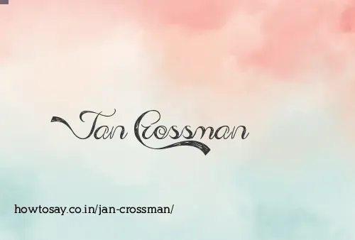 Jan Crossman