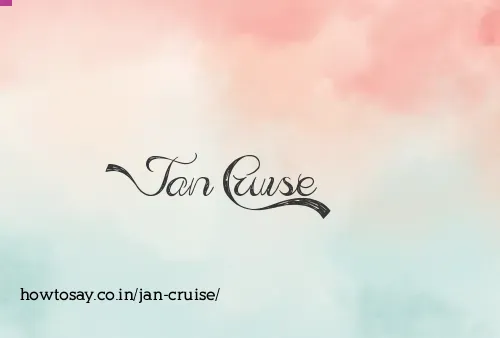 Jan Cruise