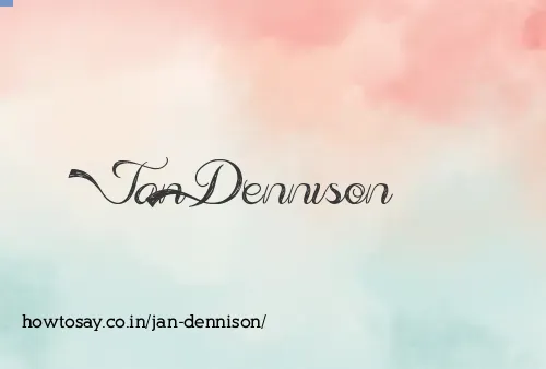 Jan Dennison