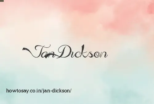 Jan Dickson