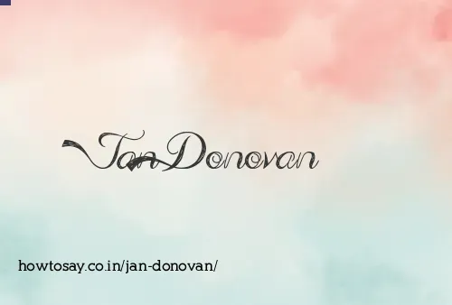 Jan Donovan