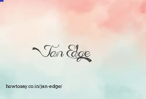 Jan Edge