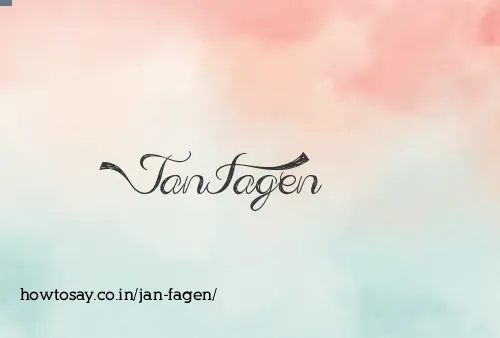 Jan Fagen