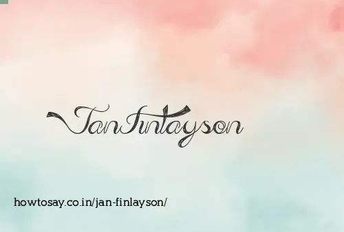 Jan Finlayson