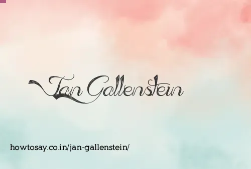 Jan Gallenstein