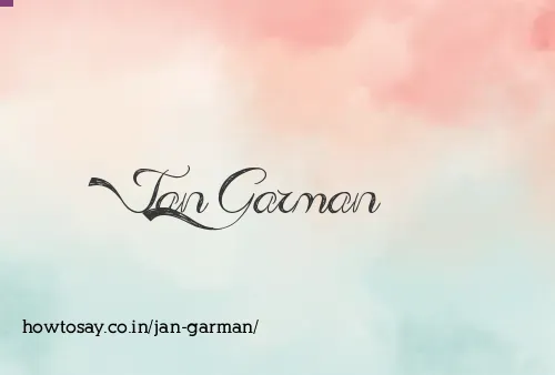 Jan Garman