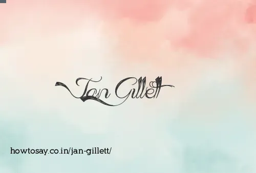 Jan Gillett