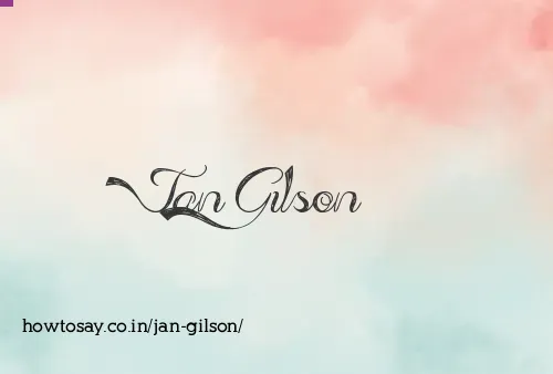 Jan Gilson