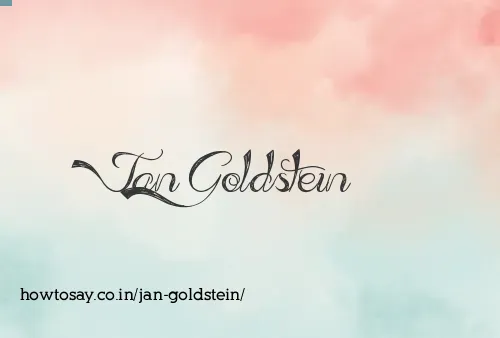 Jan Goldstein