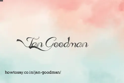 Jan Goodman