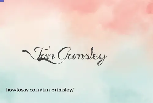 Jan Grimsley