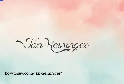 Jan Heininger
