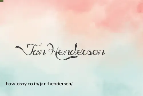 Jan Henderson